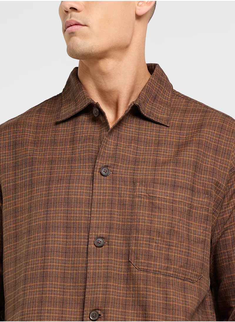 JACK & JONES Checked Regular Fit Shirt