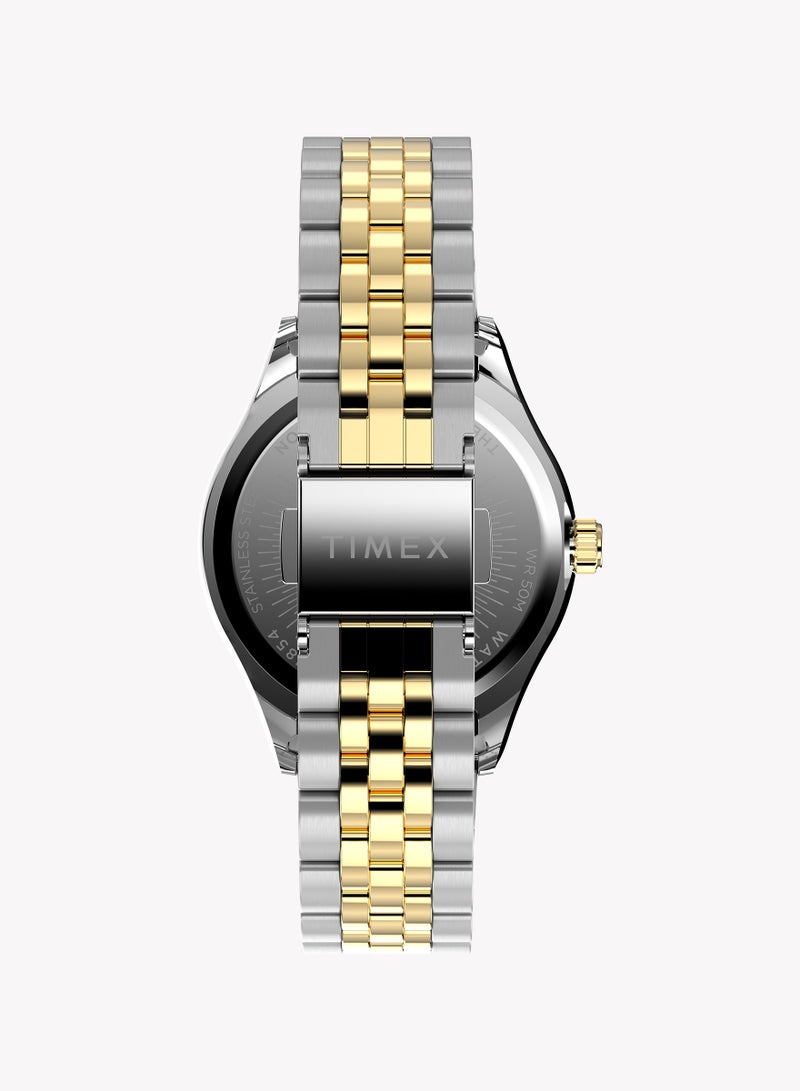 Timex Legacy Two-tone Case and Bracelet with Silver Dial TW2W49700 Women's Watch - Image 2