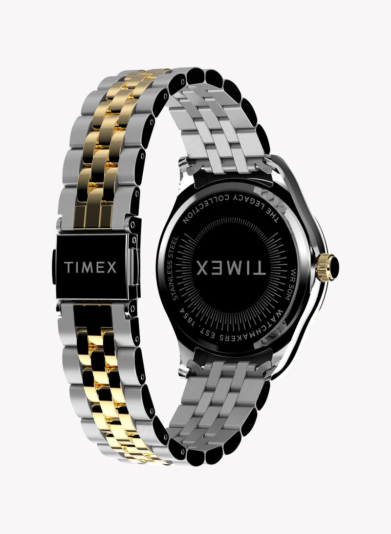 Timex Legacy Two-tone Case and Bracelet with Silver Dial TW2W49700 Women's Watch - Image 3