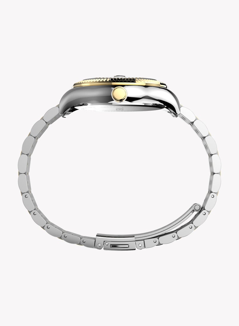 Timex Legacy Two-tone Case and Bracelet with Silver Dial TW2W49700 Women's Watch - Image 4