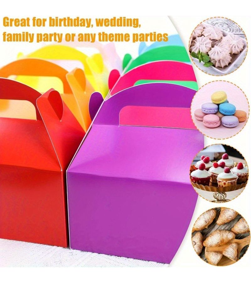 36 Vibrant Gift Boxes with Handles for Birthdays Weddings Christmas - Image 3
