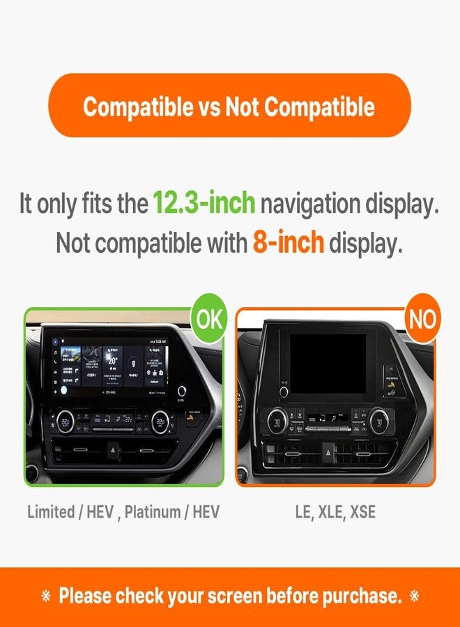 FICS Car Phone Holder for Toyota Highlander 2023, 2024, 2025 Limited, Platinum, HEV Trims with 12.3-inch Navigation Screen - Custom-Fit Mount for Seamless Interior Accessories - Image 2