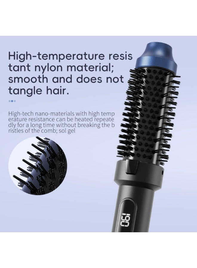 Generic Thermal Brush, 1.5INCH Heated Round Brush with LCD Display, 2 in 1 Hair Straightener and Curler, 3 Levels Temp Ceramic Hot Brushes, Anti-Scald Anti-Tangle Heat Hair Curling Wand for 【Ideal Curler Gift for Her】Thermal brush makes a thoughtful gift for birthdays, holidays, or special moments.  - Image 3