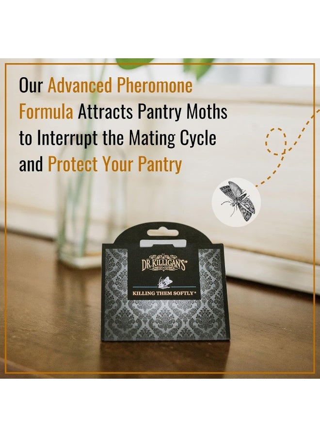 Dr. KILLIGAN'S Dr. Killigan's Premium Pantry Moth Traps with Pheromone Attractant | Safe, Non-Toxic with No Insecticides | Organic (6, Black)  - Image 3