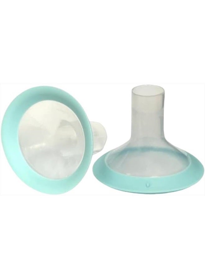 Zomee Flex Breast Nipple Shield Latch Assistance Inverted or Flat- Comfortable & Soft for Easy Pumping Use for Z1 Z2 Breast Pump (Multiple 2 Pack Sizes) (19mm) - Image 1
