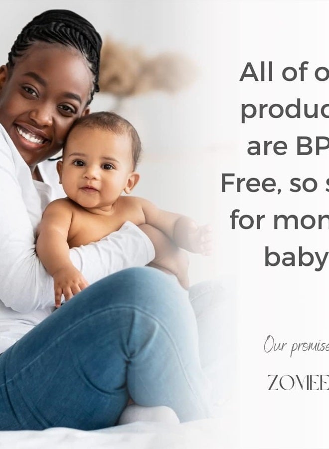 Zomee Flex Breast Nipple Shield Latch Assistance Inverted or Flat- Comfortable & Soft for Easy Pumping Use for Z1 Z2 Breast Pump (Multiple 2 Pack Sizes) (19mm) - Image 3