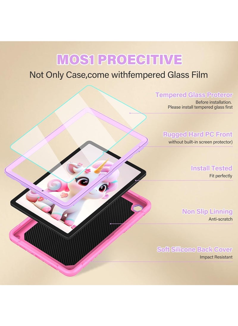 General - Case for Samsung Galaxy Tab A9+/ A9 Plus 11 inch 2023 with Tempered Glass Screen Protector, Unicorn Stand Shoulder Strap for Galaxy Tab A9 Plus Tablet Case for Kids Girls - Image 1
