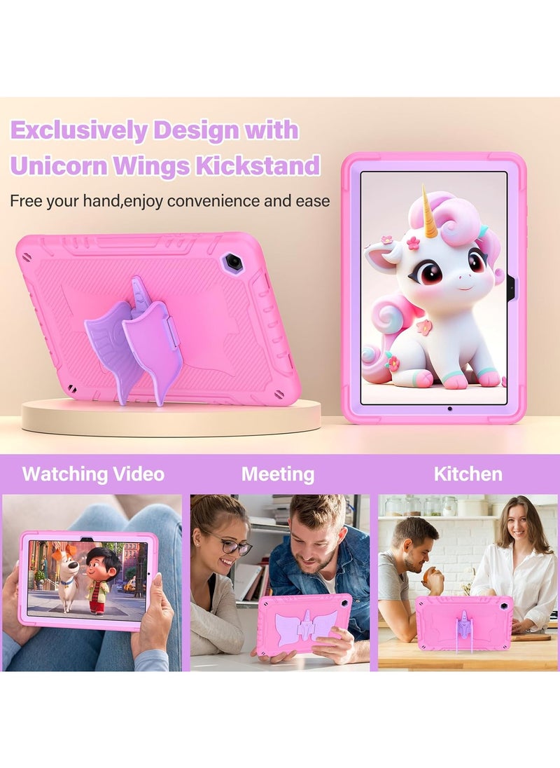 General - Case for Samsung Galaxy Tab A9+/ A9 Plus 11 inch 2023 with Tempered Glass Screen Protector, Unicorn Stand Shoulder Strap for Galaxy Tab A9 Plus Tablet Case for Kids Girls - Image 1