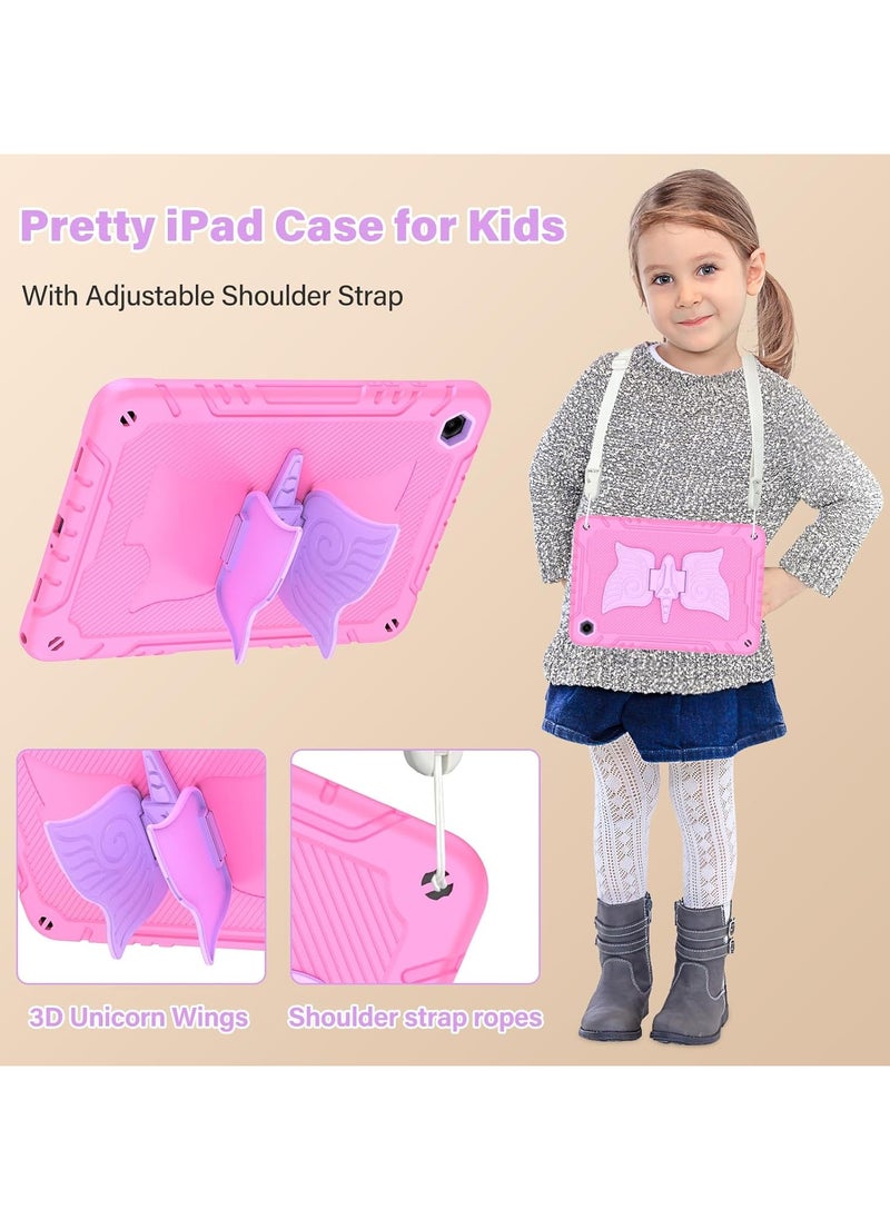 General - Case for Samsung Galaxy Tab A9+/ A9 Plus 11 inch 2023 with Tempered Glass Screen Protector, Unicorn Stand Shoulder Strap for Galaxy Tab A9 Plus Tablet Case for Kids Girls - Image 1