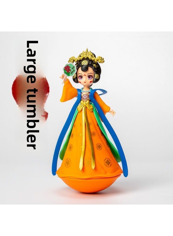 Datang Tumbler Little Sister Creative Xi'an Tourism Creative Doll Doll Toy Ornaments Gift-Color:Large Four Seasons Winter Powder - Image 3