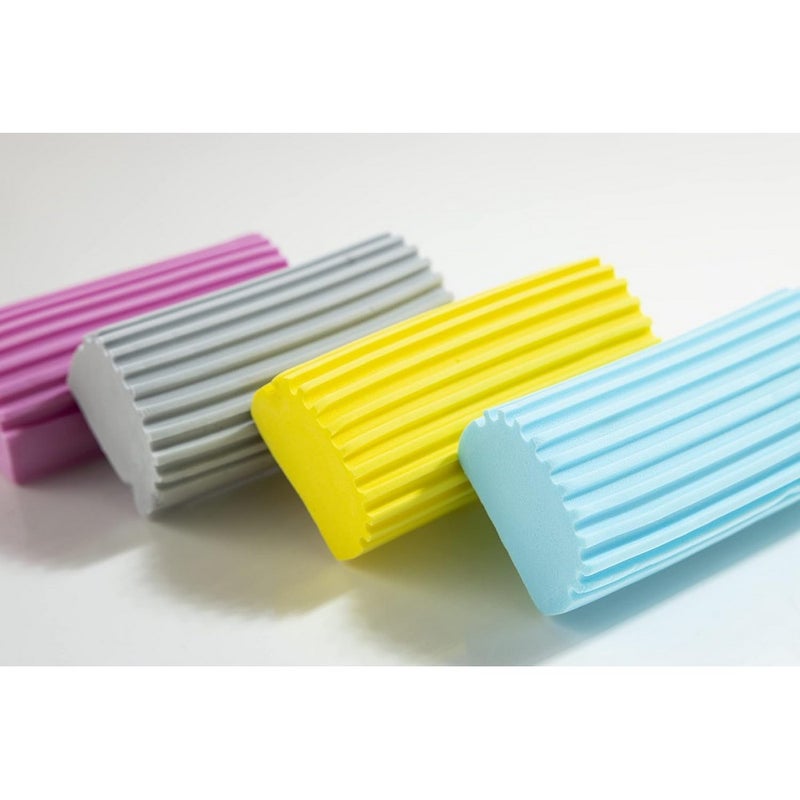 Scrub Daddy Damp Duster, Reusable Foam Cleaning Sponge for Dusting, Household Surfaces, Furniture, Kitchen & Car Cleaning - Grey - Image 2