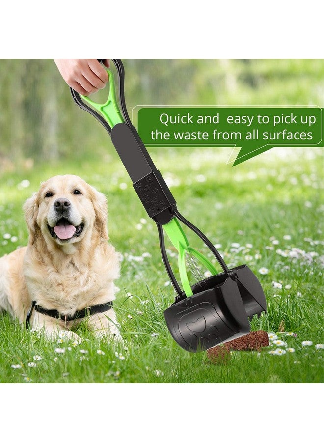 مغرفة فضلات الحيوانات الأليفة بمقبض محمول بطول 24 بوصة ومشبك تنظيف لفضلات الكلاب والقطط والحيوانات (قد يختلف اللون) كبيرة - Image 3