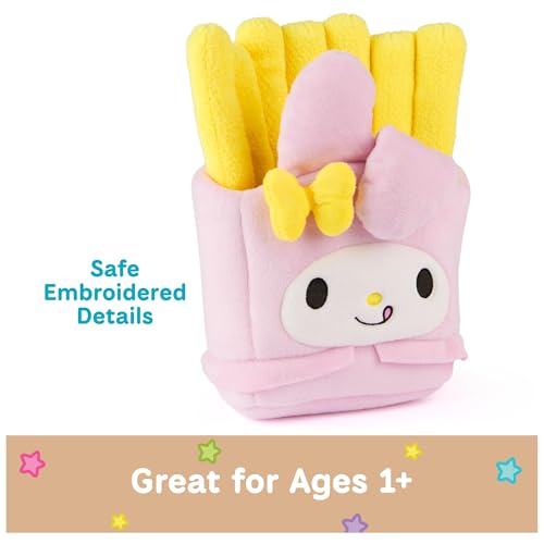 GUND Sanrio Official Hello Kitty and Friends My Melody French Fries Plush, Collectible Plush Toy, Stuffed Animal for Ages 1 and Up, Pink/Yellow, 8” - Image 3