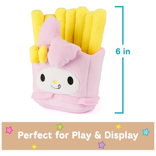 GUND Sanrio Official Hello Kitty and Friends My Melody French Fries Plush, Collectible Plush Toy, Stuffed Animal for Ages 1 and Up, Pink/Yellow, 8” - Image 4