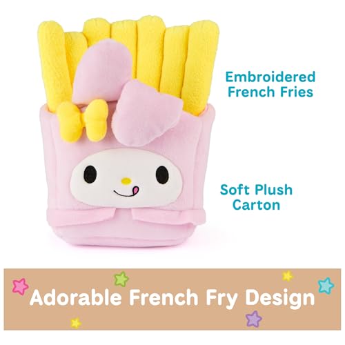GUND Sanrio Official Hello Kitty and Friends My Melody French Fries Plush, Collectible Plush Toy, Stuffed Animal for Ages 1 and Up, Pink/Yellow, 8” - Image 5