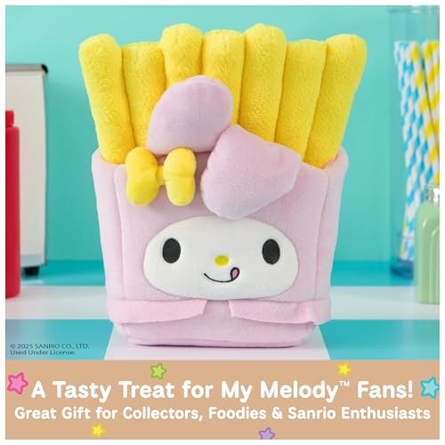 GUND Sanrio Official Hello Kitty and Friends My Melody French Fries Plush, Collectible Plush Toy, Stuffed Animal for Ages 1 and Up, Pink/Yellow, 8” - Image 2