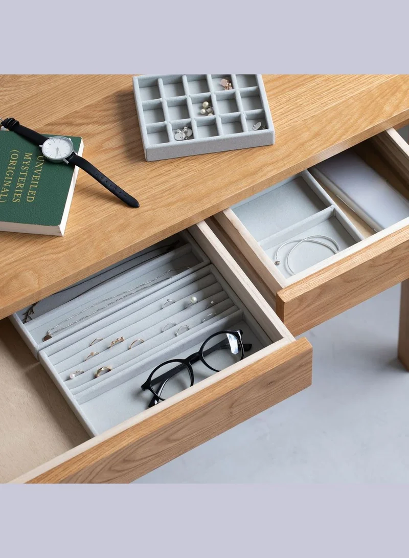 MUJI Grey Stationery Organizer Compartment Storage