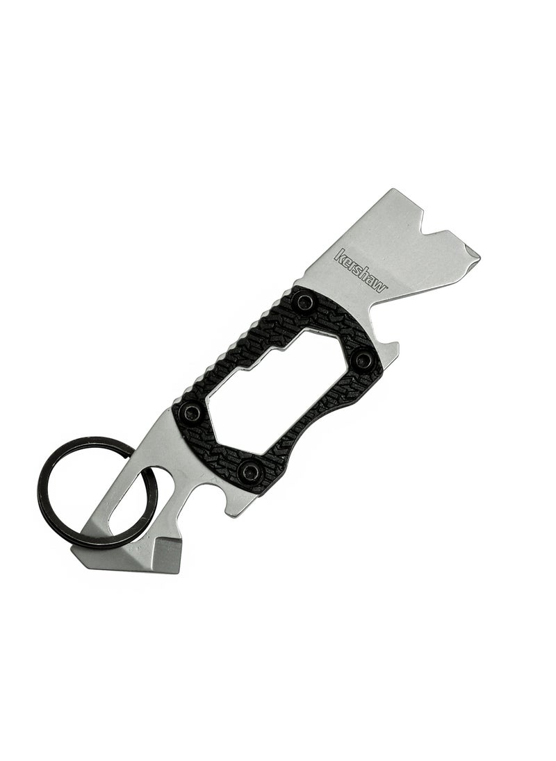Kershaw Kershaw PT-2 Compact Keychain Pry Tool (8810X); Features Bottle Opener, Two Screwdriver Tips, Pry Bar, Wire Scraper, Three Hex Drives; Made of 8Cr13MoV Stainless Steel; 0.8 OZ, 3.75 in Length, Small  - Image 3
