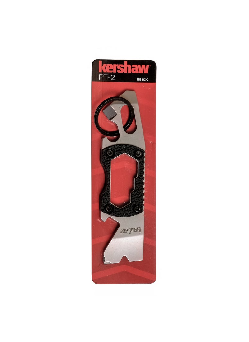Kershaw Kershaw PT-2 Compact Keychain Pry Tool (8810X); Features Bottle Opener, Two Screwdriver Tips, Pry Bar, Wire Scraper, Three Hex Drives; Made of 8Cr13MoV Stainless Steel; 0.8 OZ, 3.75 in Length, Small  - Image 4