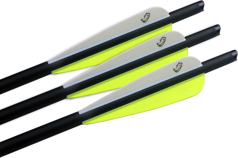 Pointdo 20inch Carbon Crossbow Bolts Crossbow Hunting Arrows with 4" Vanes and Replaced Arrowhead/Tip (12 Pack) - Image 3