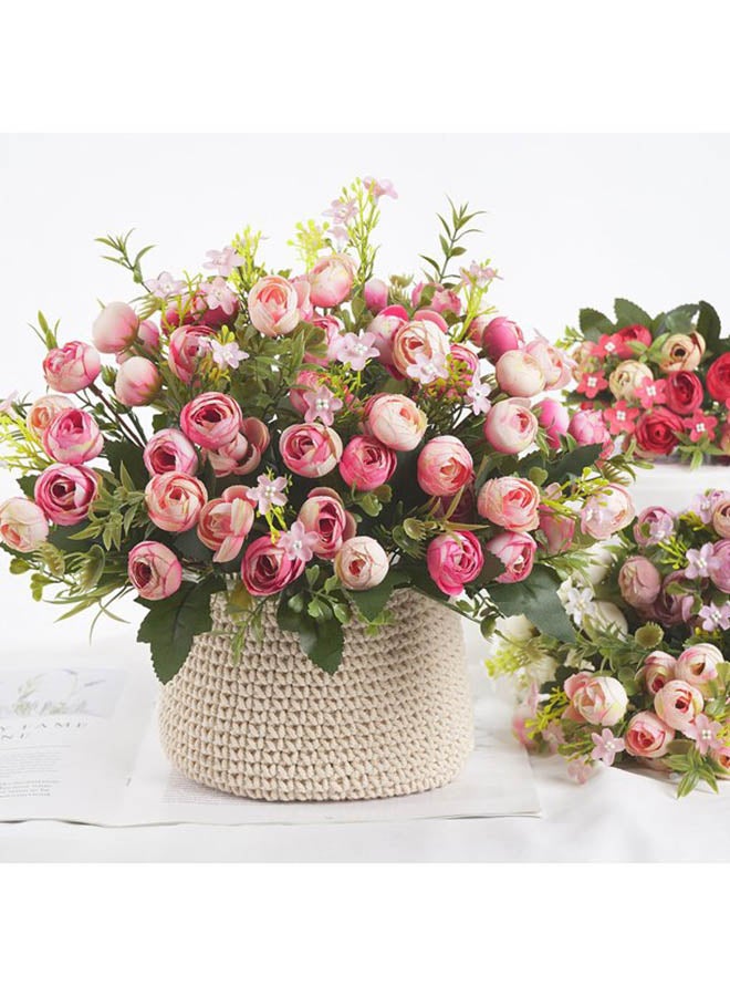 A bouquet of roses and small pink flowers - Image 3