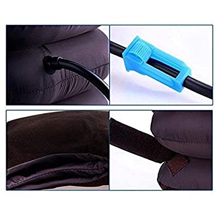Portible Acupressure Health Care System Portable Neck Pillow Three Layer Tractor Massager Exerciser for Cervical Spine Neck Back Shoulder Pain Pack Of 1 - Image 5