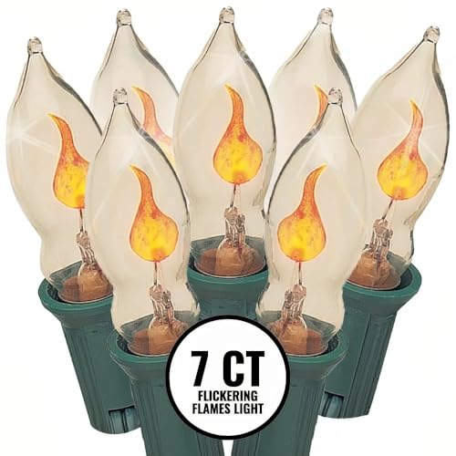 Brite Star 7 Count Flicker Flame Light Set, Clear - Image 1