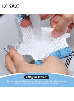 Unique 1 Pairs Baby Stop Thumb Sucking Finger Guard Kid Infant Stop Thumb Sucking Kit Soft Mesh Fabric Stop Sucking Glove No Scratch Breathable Finger Thumb Protector (for 15 Months to 3 Years Old)  - Image 4