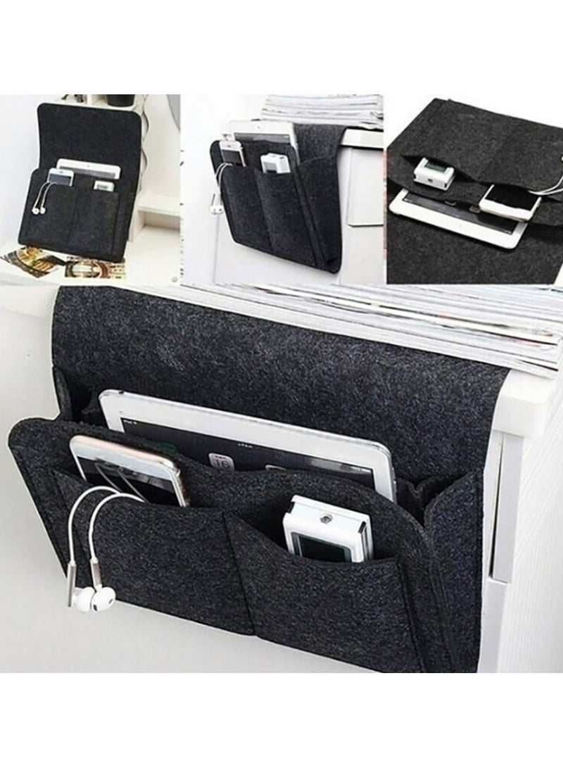 Oasisgalore 2PCS Felt Bedside Storage Organizer for Bed and Sofa - Image 4