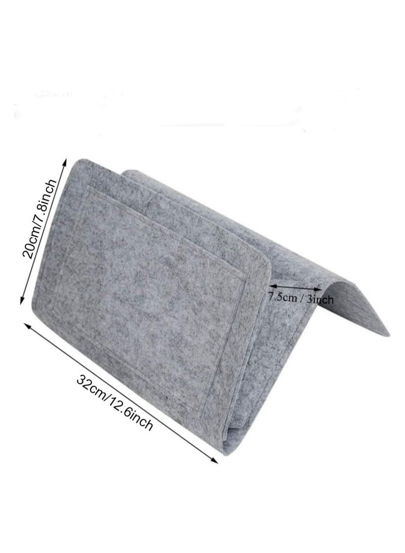 Oasisgalore 2PCS Felt Bedside Storage Organizer for Bed and Sofa - Image 3