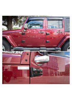 Y&D 8 Pack Door Hinge Cover Trim Exterior Accessories Fit for JK JKU Sport Rubicon Sahara X Unlimited 2Door and 4Door 2007-2018  - Image 3