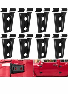 Y&D 8 Pack Door Hinge Cover Trim Exterior Accessories Fit for JK JKU Sport Rubicon Sahara X Unlimited 2Door and 4Door 2007-2018  - Image 1