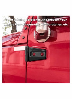 Y&D 8 Pack Door Hinge Cover Trim Exterior Accessories Fit for JK JKU Sport Rubicon Sahara X Unlimited 2Door and 4Door 2007-2018  - Image 4
