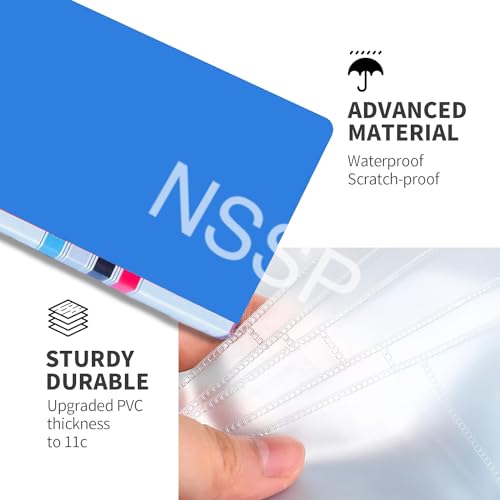 NSSP Business Card Holder, Debit/Credit/Business/Visiting Name Id Card Holder Book Case Organizer File - 480 Pockets(Pack of-5)-blue color - Image 4