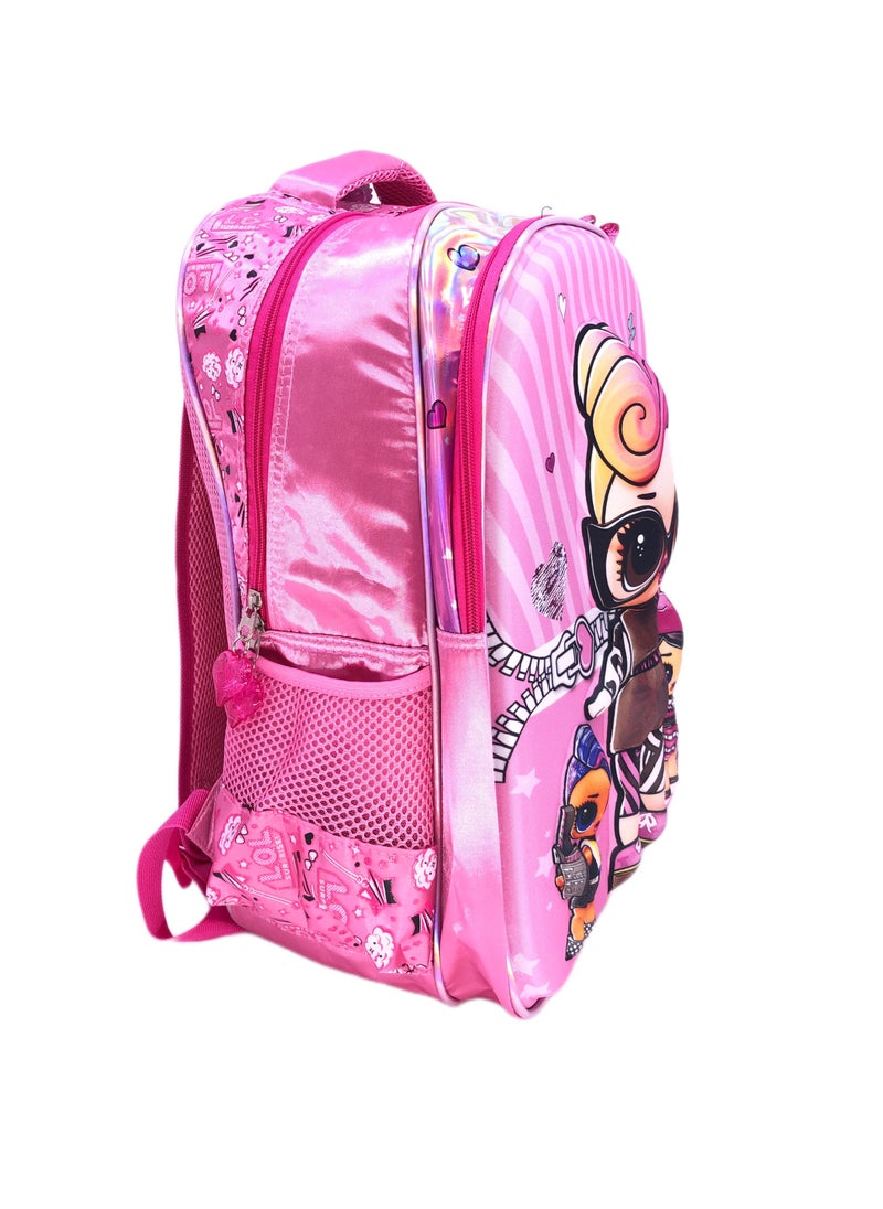 i-kola - 3D Premium Toddler Graphic Characters Backpack Daypack for School/Casual/Travel with 2 full size compartments, including lunch Bag and Pencil Case 18 inches - Image 1