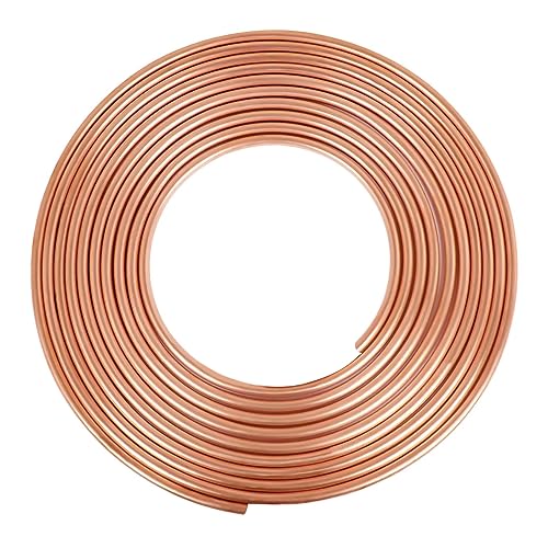 ELECTRAPICK Copper Tubing 3/8" OD x 21/64" ID x 25 Ft, T2 Pure Copper Tubes Soft Coil, Metal Round Seamless Pipe Tubing for Air Conditioning Refrigerator, Industry,DIY - Image 3