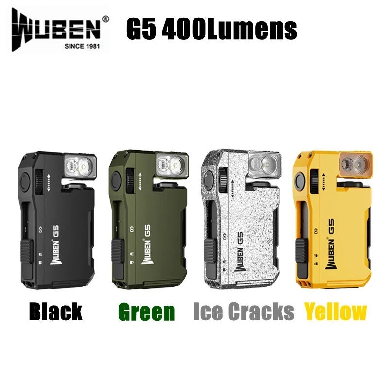 وبين مصباح يدوي Wuben G5 EDC Flashlight 400Lumens Portable Pocket Mini Light Waterproof Torch 180 Rotating Head With Magnetic Tail For Outdoor - Image 2