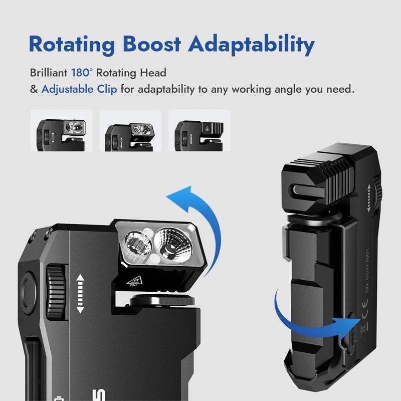 وبين مصباح يدوي Wuben G5 EDC Flashlight 400Lumens Portable Pocket Mini Light Waterproof Torch 180 Rotating Head With Magnetic Tail For Outdoor - Image 3