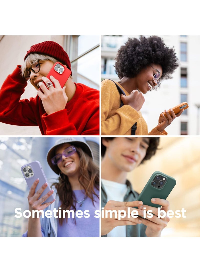 Rock Pow Compatible with iPhone 15 Plus Case Liquid Silicone Case Full Body Protective Cover Shockproof Slim Phone Case Anti-Scratch Soft Microfiber Lining 6.7 inch - Image 3