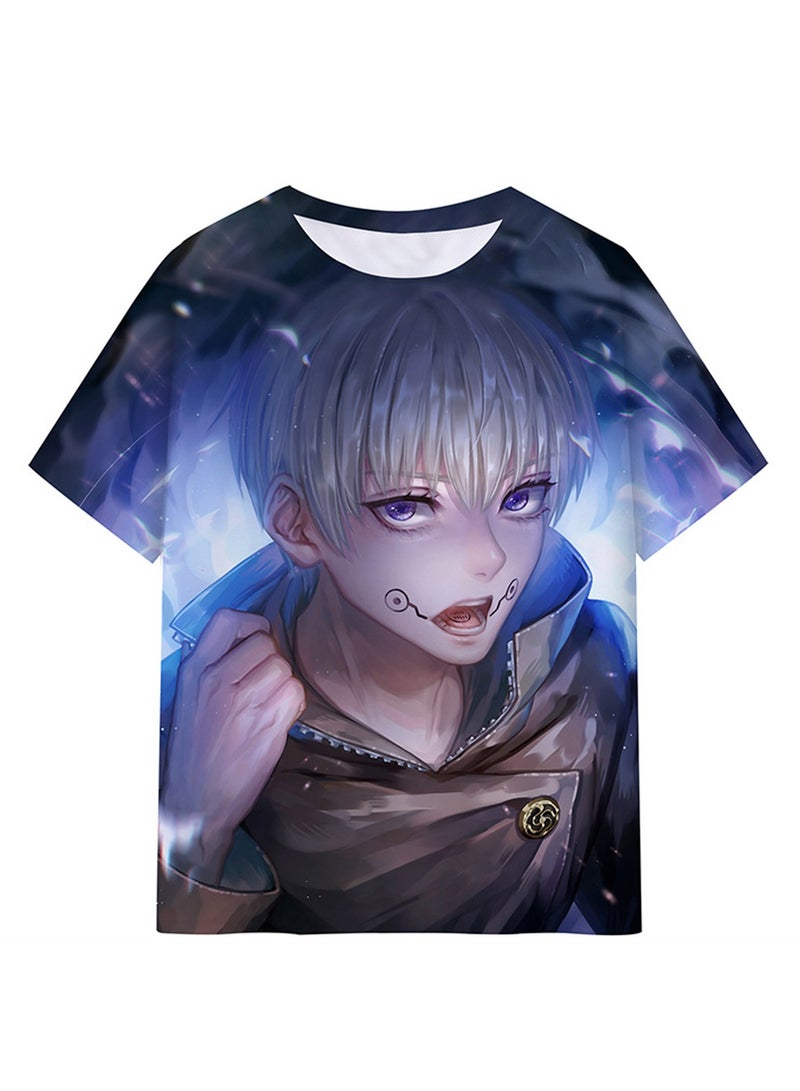 Anime cartoon Jujutsu Kaisen for adults and children 3D digital printing personalized breathable T-shirt - Image 1