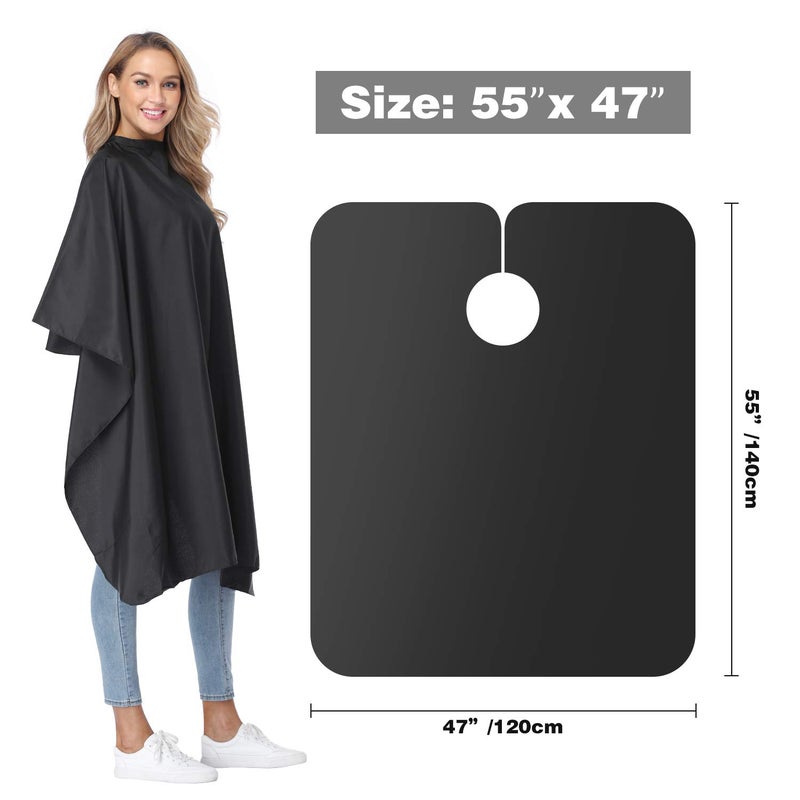 Minewill Professional Salon Barber Cape for Men/Women - Hairdressing Waterproof Hair Cutting Cape with Adjustable Snap Closure,Salon Equipment for Hair Stylist and Home Use - Image 5