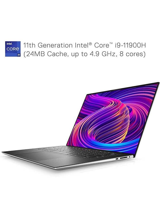 DELL (Upgraded Version) XPS 15 9510 Laptop With 15.6-Inch Display, Core i9-11900H Processor/32GB RAM/1TB SSD/4GB NVIDIA GeForce RTX 3050Ti Graphics Card/Windows 11 Home English/Arabic Silver English/Arabic Silver - Image 2