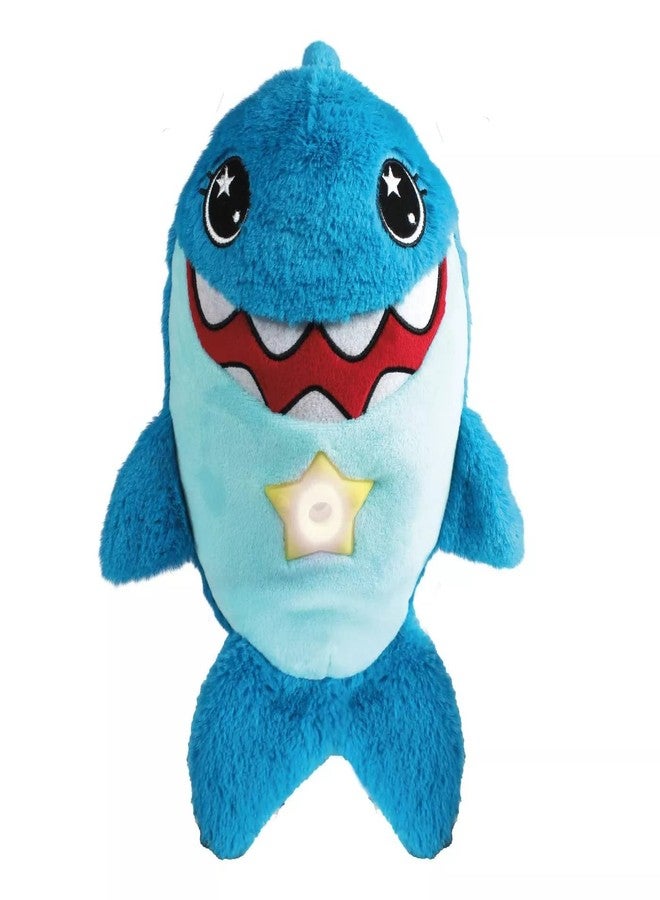Ontel Star Belly Dream Lites, Stuffed Animal Night Light, Snuggly Blue Shark - Projects Glowing Stars & Shapes in 6 Gentle Colors, As Seen on TV - Image 1