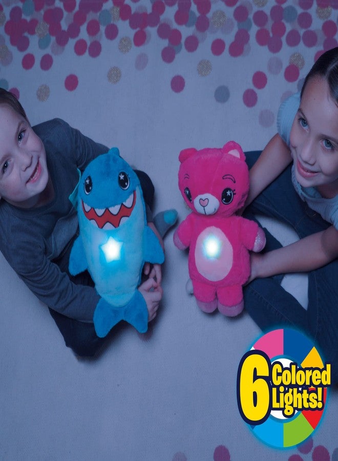Ontel Star Belly Dream Lites, Stuffed Animal Night Light, Snuggly Blue Shark - Projects Glowing Stars & Shapes in 6 Gentle Colors, As Seen on TV - Image 2