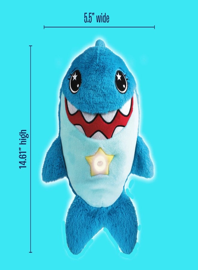 Ontel Star Belly Dream Lites, Stuffed Animal Night Light, Snuggly Blue Shark - Projects Glowing Stars & Shapes in 6 Gentle Colors, As Seen on TV - Image 3