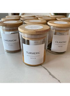 Premify 144 Spice Jar Labels 127 Preprinted White Round Labels And 17 Empty Labels Water Resistant Spice Stickers Labels Kitchen Spice Labels Seasoning Herb And Spice Rack Organization  - Image 3