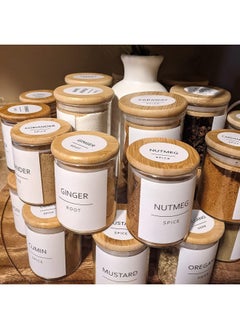 Premify 144 Spice Jar Labels 127 Preprinted White Round Labels And 17 Empty Labels Water Resistant Spice Stickers Labels Kitchen Spice Labels Seasoning Herb And Spice Rack Organization  - Image 5