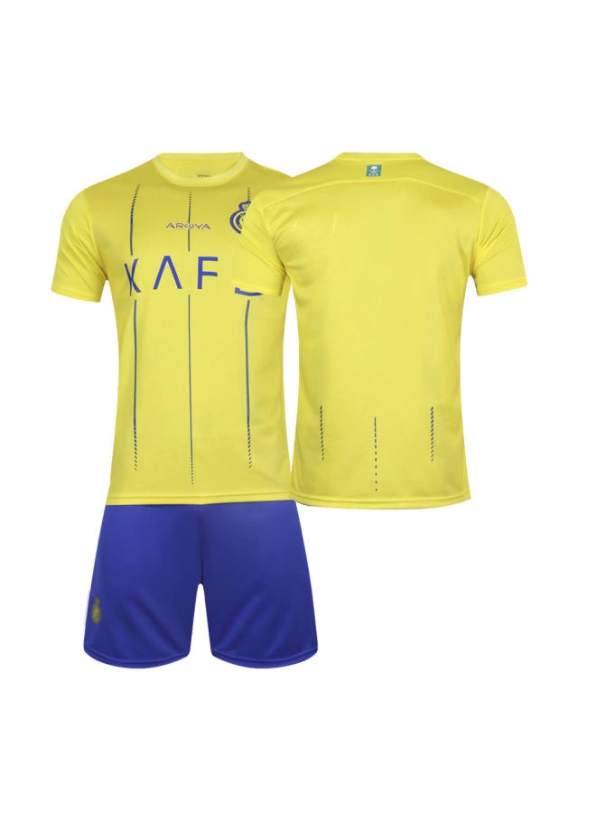 23-24 Saudi Arabia League Riyadh Victory Home 7 Ronaldo Jersey Football Jersey Short Sleeve Suit Ronaldo