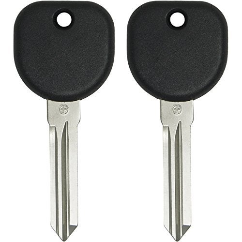 Keyless2Go Replacement for Uncut Transponder Ignition Car Key Circle Plus B111 (2 Pack) - Image 1