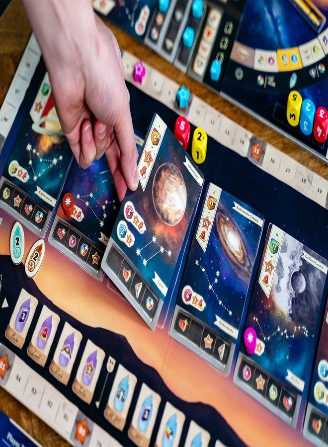 Capstone Games Galileo Galilei Board Game Action Drafting Euro Game for The Whole Family 1 to 4 Players Ageds 14 and Up - Image 3